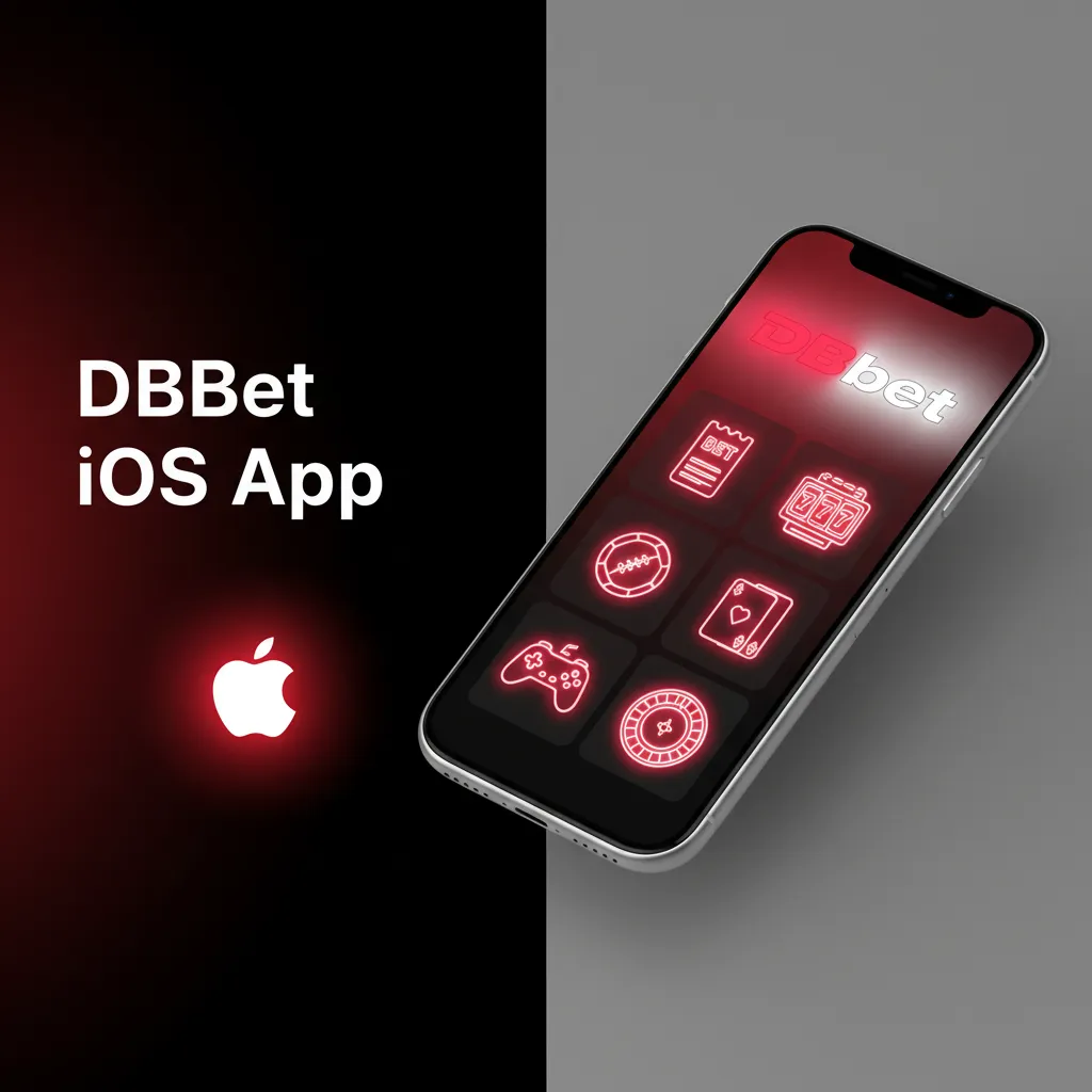 DBBet iOS app on iPhone and iPad with sports betting, live odds, slots, live casino; free install; iOS 12+, 150MB.
