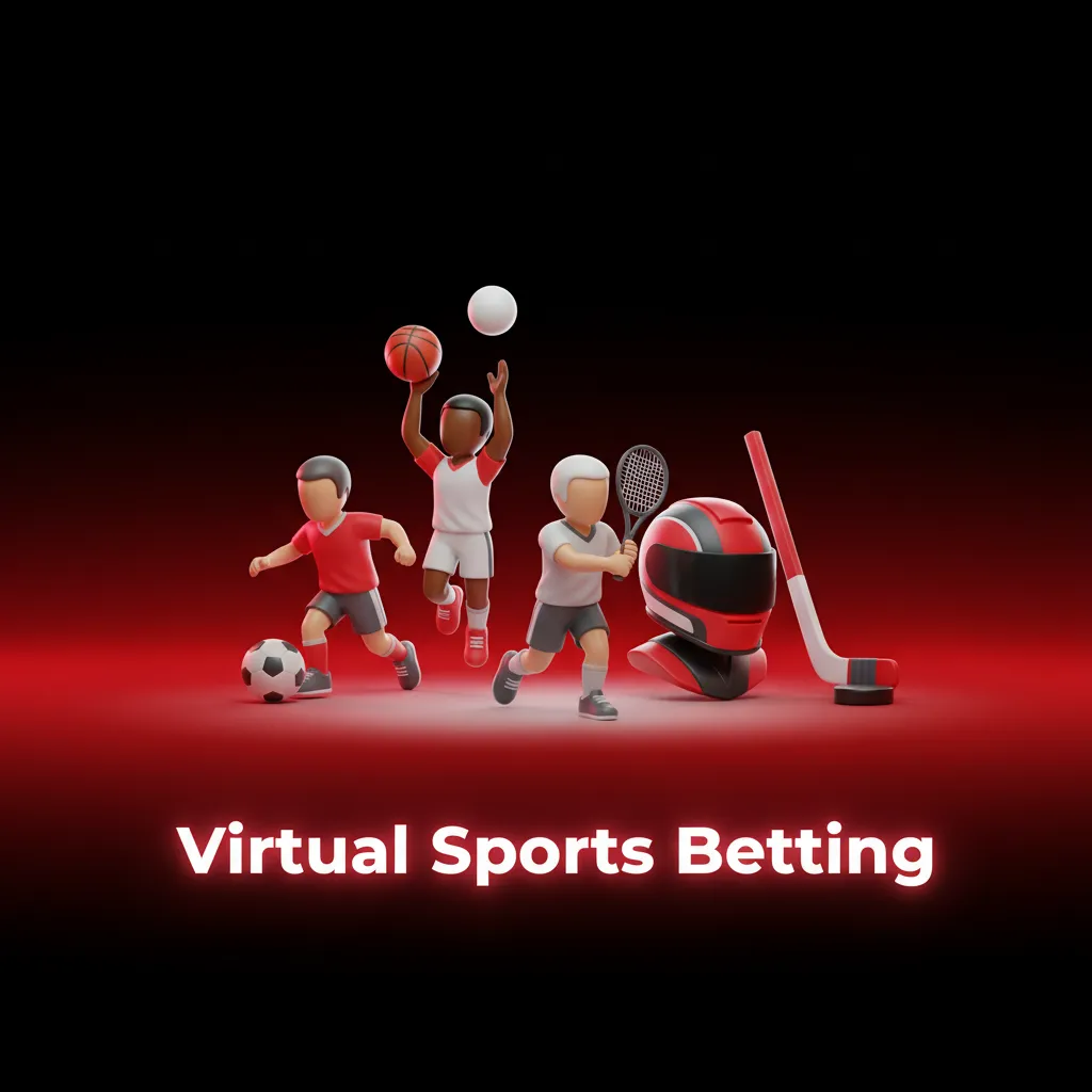 Virtual sports betting interface showing football, cricket, horse racing, and motorsport, available 24/7 with quick results.