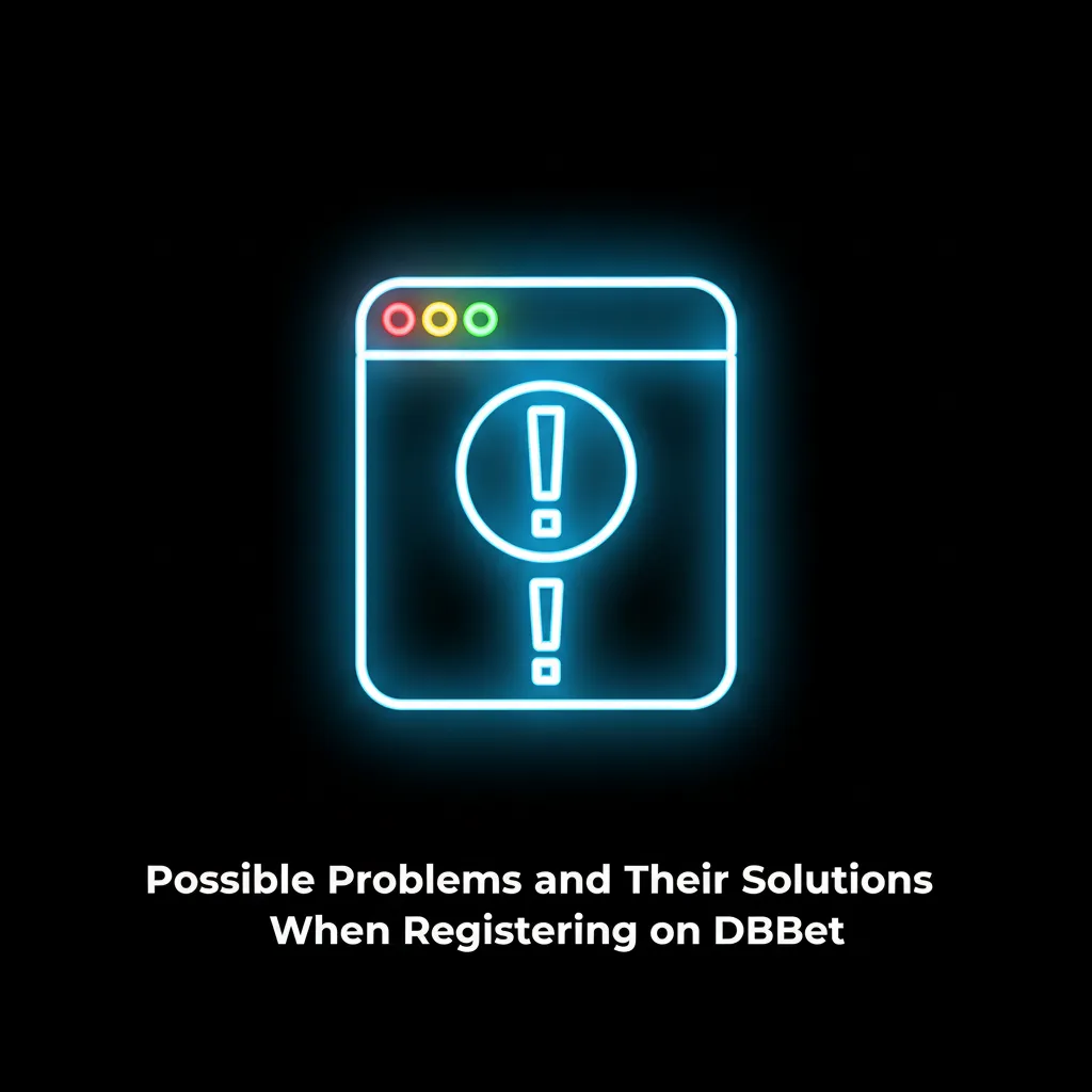 Table of DBBet registration problems and solutions: no SMS, no email, number in use, verification rejected, app install